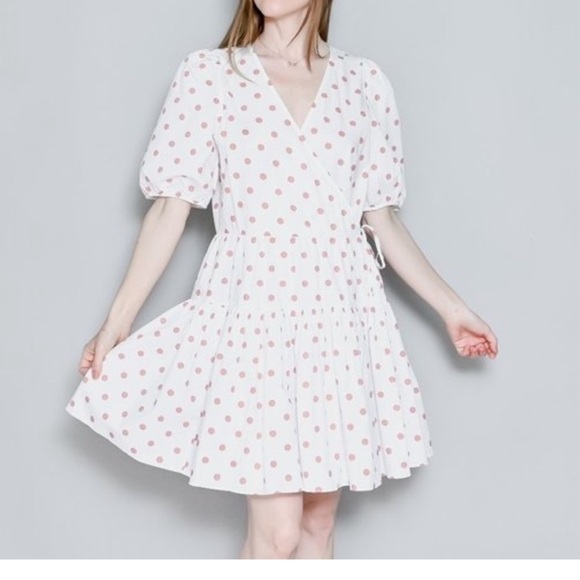 J. Crew Dresses & Skirts - J. Crew • Puff Sleeve Cotton Poplin Wrap Dress